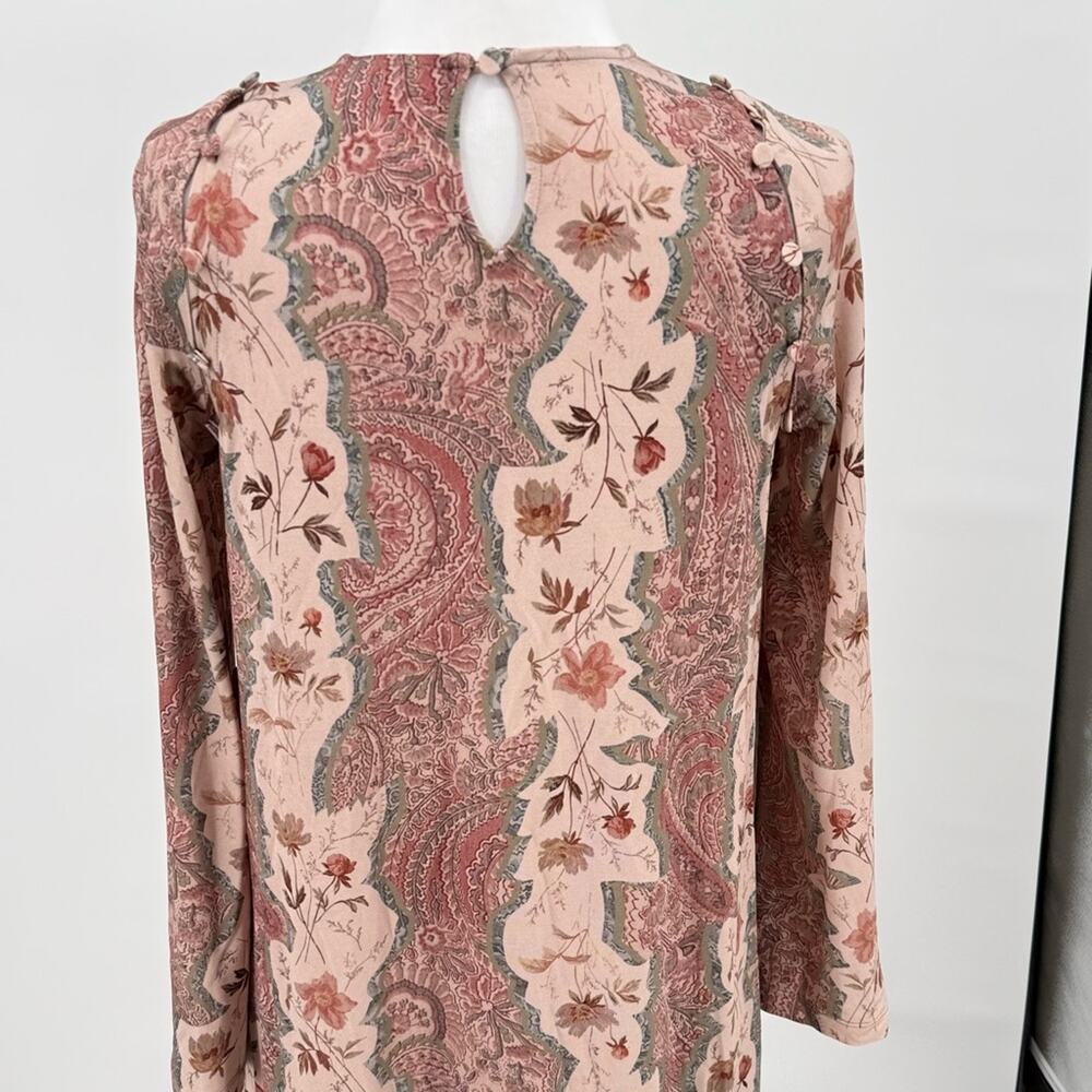 All Saints Susannah Cascade Maxi Dress Removable Sleeves Boho Floral US Size 0 - Picture 6 of 14
